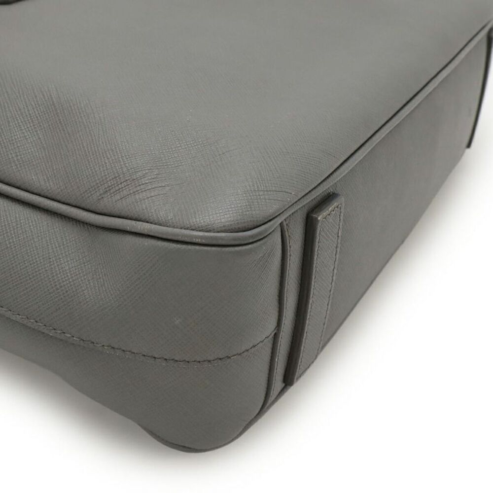 Prada Leather Triangle Logo Briefcase - Picture 3 of 9